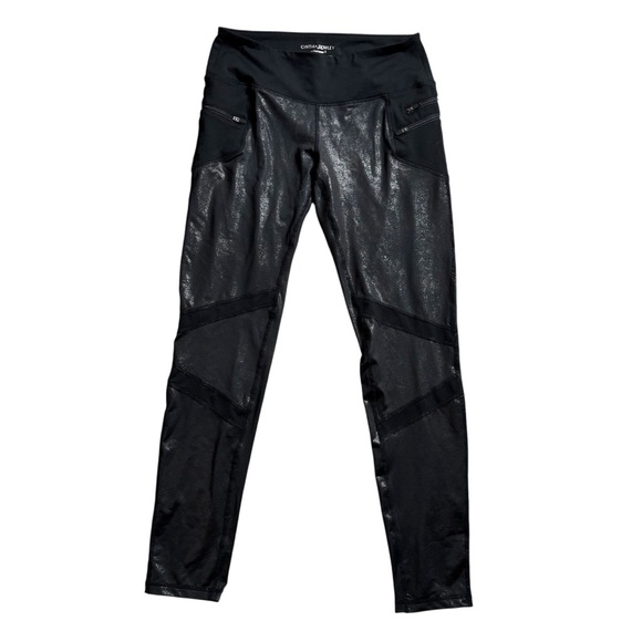Cynthia Rowley Black Activewear Leggings size Medium - Picture 1 of 7